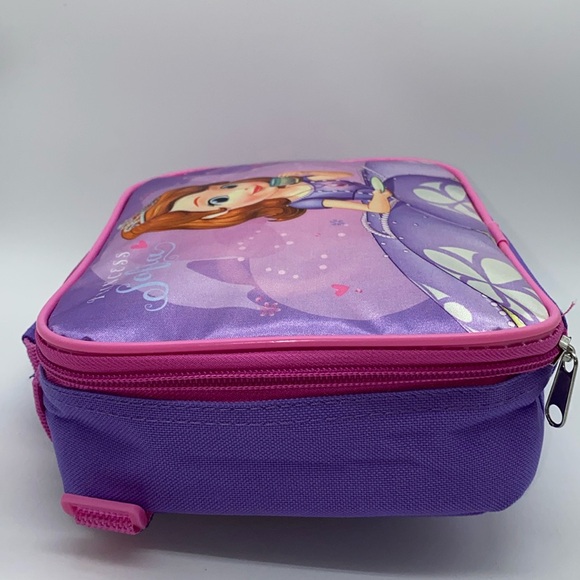 Disney Princess Sofia Soft Sided Zippered School Lunch Bag Kids - Picture 4 of 12